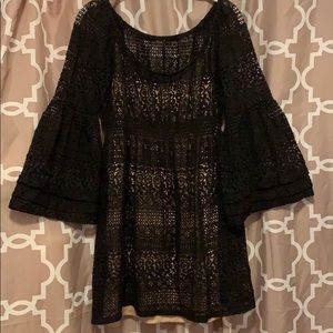 Boston Proper Size 12 Crochet Dress with lining